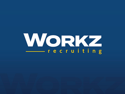 Workz Recruiting branding design logo typography
