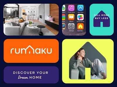 Rummaku Logo Project branding design graphic design icon logo logo design property real estate symbol vector