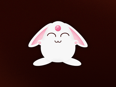 Mokona anime branding design dribbble graphic design icon icons illustration logo mokona pink ui vector
