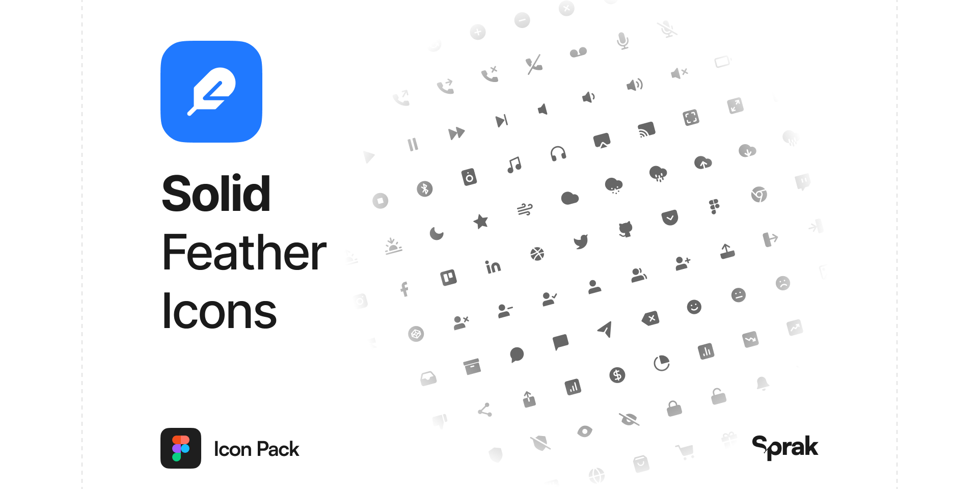 Solid Feather Icons app design design system feather feather icons free icons icon library icon pack icon set iconography icons solid icons