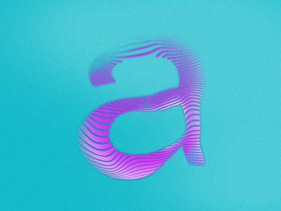 Letra A 36daysoftype 36daysoftype10 a design gradient grain graphic design illustration illustrator letra a letter a letter design lettering lines noise photoshop type design type designer typography waves