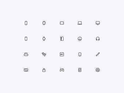 Tech icons apple icons icon design icons minimal icon tech icon vr