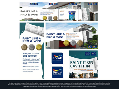 Dulux Home Paints - Ghana branding design graphic design typography