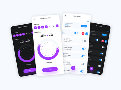 Iot App - Manage your Internet app design iot mobile ui