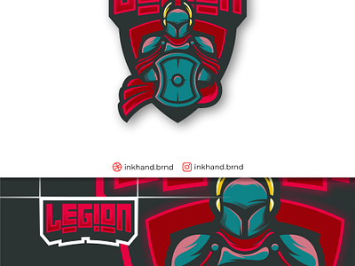 Legion esport logo animation brand brand identity branding design esport graphic design illustration knight logo legion logo logo mascot mascot logo vector