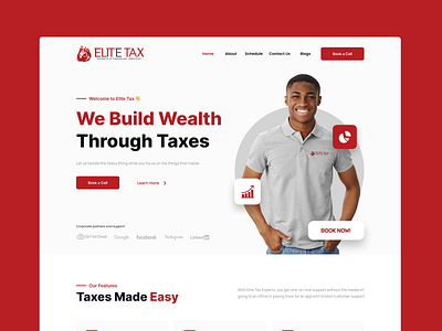 Elite Tax Experts branding design graphic design illustration logo mobile design responsive design ui user experience (ux) design web design