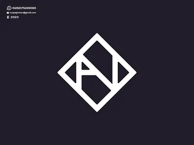 Monogram NA Logo Design branding design design logo graphic design icon letter lettering logo logo design logos minimal monogram