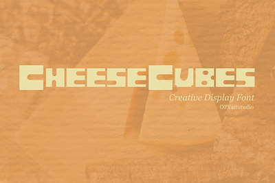 Cheese Cubes - Creative Display Font fontdesign fontinspiration fontlover fontstyle graphicdesign typedesign typeface typography typographydesign