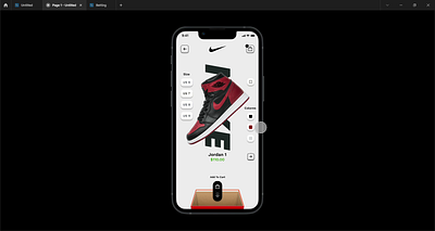 Nike App Animation animation app branding design graphic design ui