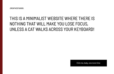 Minimalist Website creative figma minimalism minimalist ui webdesign