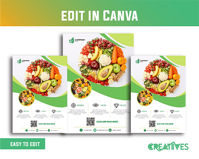 Unique Food Flyer Template app branding canva canva template coffe shop flyer customizable flyer design editable flyer flyer graphic design illustration instant download logo ui vector