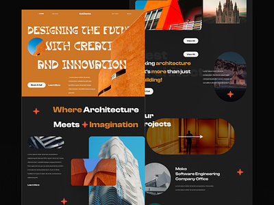 Architecture Agency's Portfolio Website agency portfolio agency website design architecture agency architecture design architecture website bold branding building construction design house landing page property typography ui ui ux ux web web design webdesign