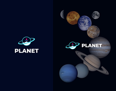 Planet logo design branding graphic design logo