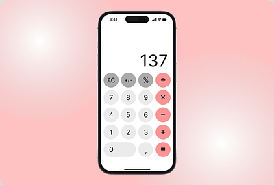Daily UI 4 Calculator #DailyUI design ui ux