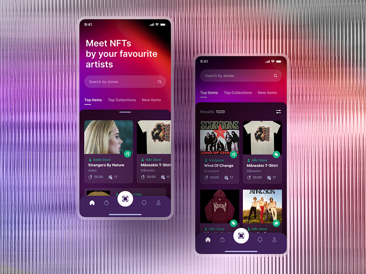 Digital fan experience platform mobile app by LineUp Design Studio on Dribbble