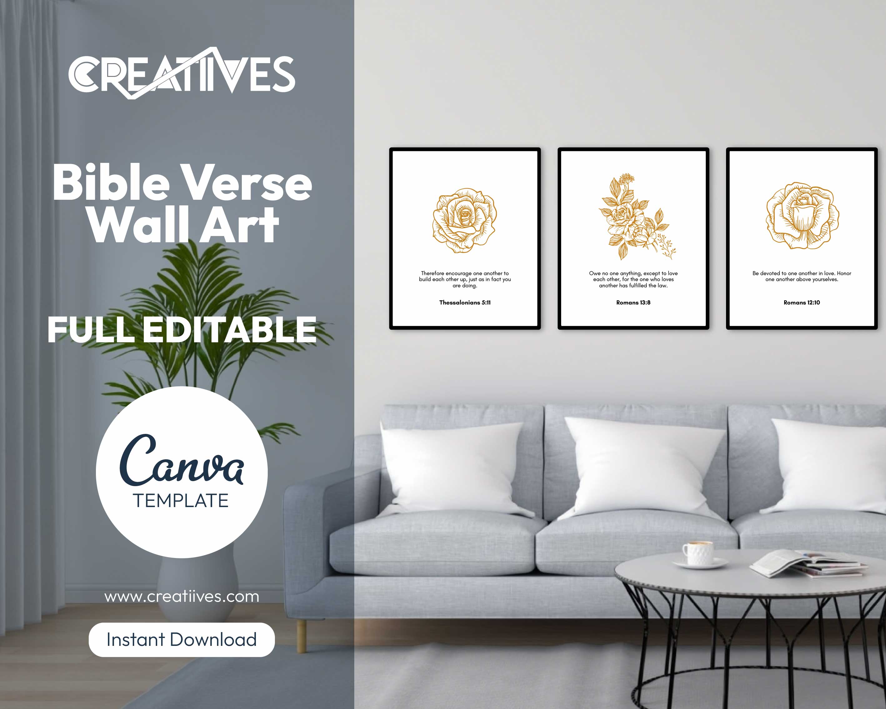 Bible Verse Wall Art Set By Creatiives On Dribbble