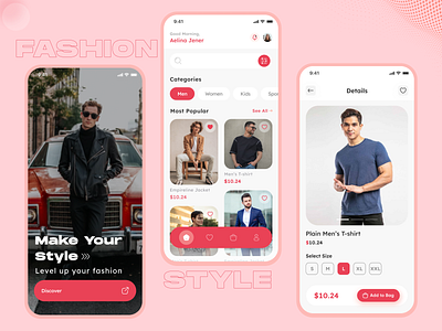 Fashion e-commerce - Mobile App app clothe app clothe app ui clothe store fashion app fashion clothe typography ui uidesign
