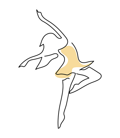 Dancing ballerina ballerina ballet dance dancing design graphic design illustration line art minimalistic vector