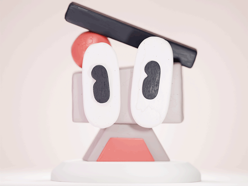 Wooden Robots 3d blender boston c4d character character design cute eyes funny gif illustration loop render robot sculpture simple toy vector wooden