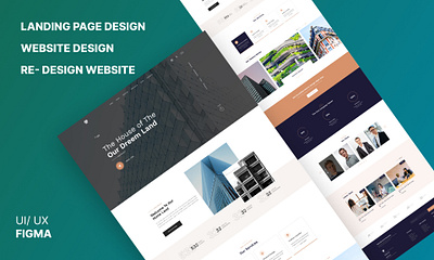 Real estate website template design figma landing page landing page design real estate real estate website ui ui design ui ux ui ux design ux web design website website design