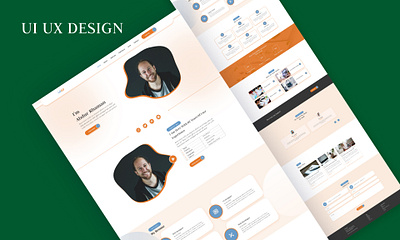 Portfolio website design design graphic design landing page personal website portfolio portfolio design ui ui ux ui ux design ux website website design