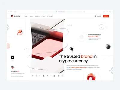 Website - Crshake Crypto Heroes binance bitcoin blockchain clean crypto cryptocurrency currency ethereum heroes herosection home page landing page design landingpage ui ui design ux web web design website website design
