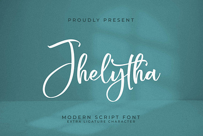 Jhelytha - Modern Script Font retro