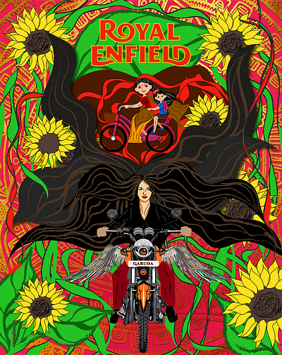 Art of motorcycling season 3 artofmotorcycling artwork bike bikeillustration illustration royalenfield royalenfiled