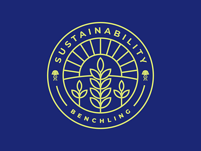 Benchling Sustainability badge badge benchling earth day logo sustainability