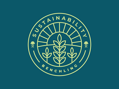 Benchling Sustainability badge badge earth day logo sustainability t shirt