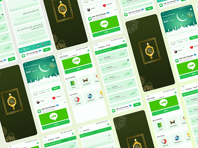 Quran Mobile Application - UIUX app graphic design hadith islamic minimal mobile quran ui uiux user experience user interface ux