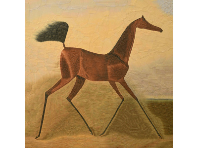 After Nikolai Sverchkov collage equestrian equine horse horses illustration legs paper potrait