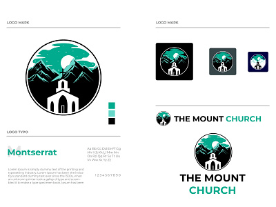 The Mount Church Logo adobe illustrator adobe photoshop adobe xd branding design illustration logo ui ux vector