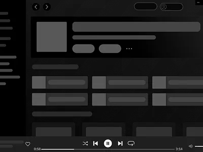 Spotify- Wireframes app design graphic design illustration logo typography ui ux vector