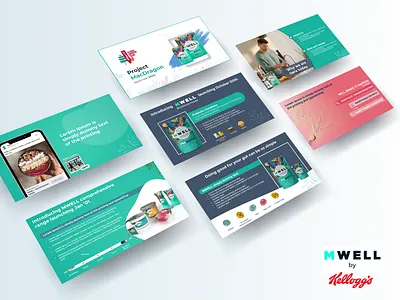 Mwell By kellogg's Product Presentation Design datavisualisation deckdesign design graphic design illustration infographicdesign pitchdeck presentation presentation investordeck typography