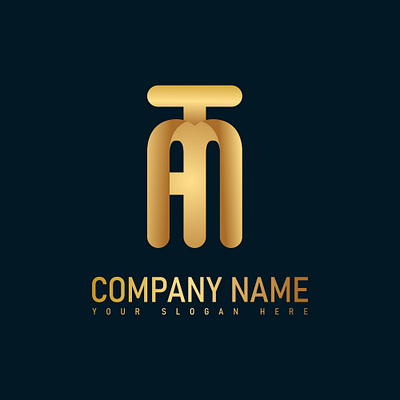 ATM MINIMALIST LOGO atm atm letter logo design graphic design illustration logo typography vector
