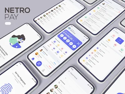 NetroPay-Complete MFS App UI Kit ecommerce app edu app finance fintech app food app health app mfs app mobile app mobile financial app money transfer online money online pay pay pay app payment app quiz app tech app