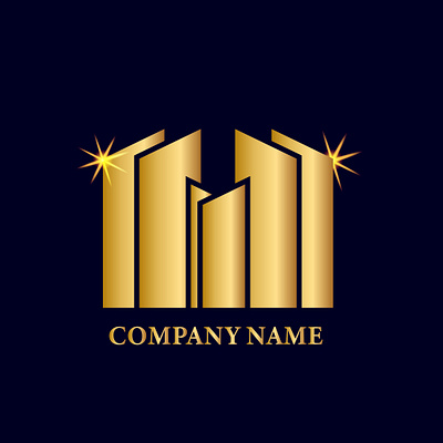 Real Estate Logo graphic design illustration real estate logo typography vector