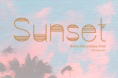 Sunset - Retro Decorative Font