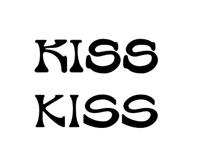 Kiss Kiss design graphic design hand lettering illustration lettering procreate typography