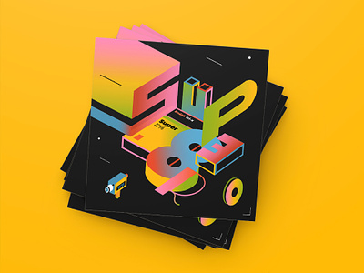 Super8 Inspired Graphic Design art direction collage graphic design illustration typography