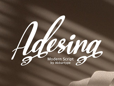 Adesina Free Font calligraphy font fonts freebies freefont logo