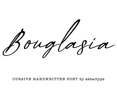 Bouglasia Free Font calligraphy font fonts freebies freefont logo signature