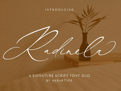 Radinela Free Font calligraphy font fonts freebies freefont handwritten handwritting logo signature