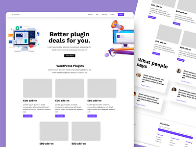 PluginBuffet Project design graphic design minimal project ui ux website