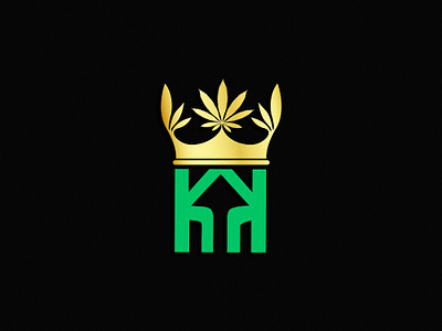 KK CROWN CANNABIS WEED CBD LOGO DESIGN graphic design medical cannabis packaging