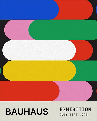 Bauhaus Poster Animation animation bauhaus design graphicdesign illustration motiondesign ui visual design