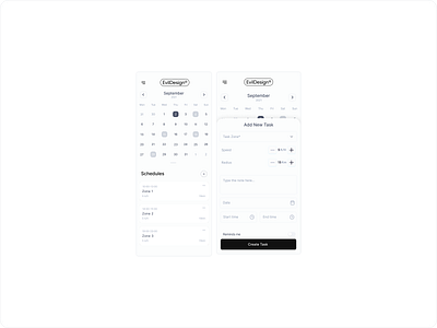 Effortless Scheduling for Home Robots: A UI Design Component design evil design 1 figmadesign graphic design homerobotui inspiration korechidesign scheduling ui ux web design webflow