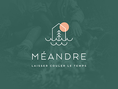 Méandre - Laisser couler le temps - Branding complet brand branding business card design logo logo design
