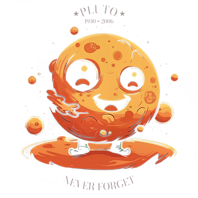 Never Forget Pluto | 1930- 2006 | Funny illustration design graphic design illus illustration logo
